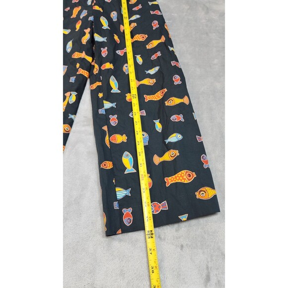 ciro lucia Womens XS Navy Blue Fish Graphic Pants - Picture 3 of 7